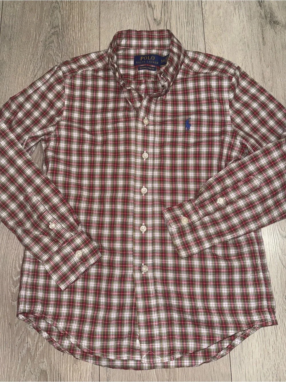 Preppy Ralph Lauren holiday Plaid Button-Down Shirt